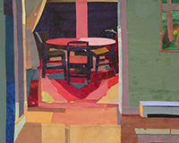 Carole Rabe Painting - Dining Room, Evening