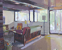 Carole Rabe Painting - Family Room, Summer