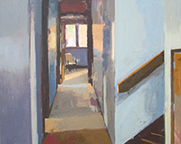 Carole Rabe Painting - Chair at End of Hallway