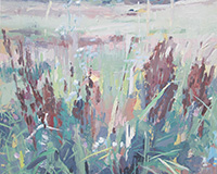 Carole Rabe Painting - Meadow in Drought