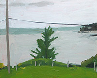 Carole Rabe Painting - Pole and Tree