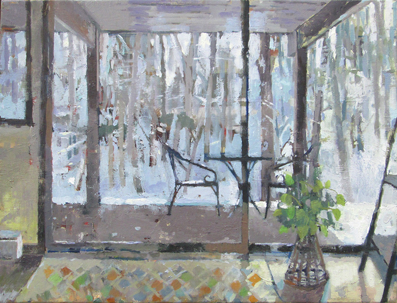 Carole Rabe Painting- Under the Deck
