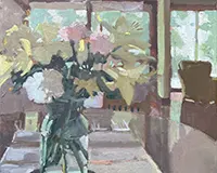 Carole Rabe Painting - Lilies and Carnations