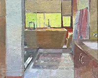 Carole Rabe Painting - Wooden Tub