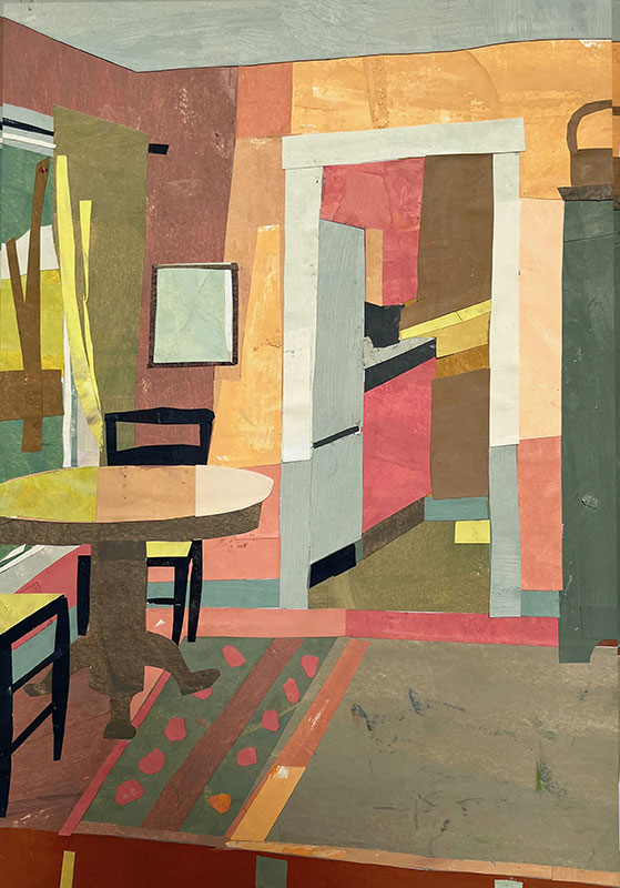 Orange Dining Room