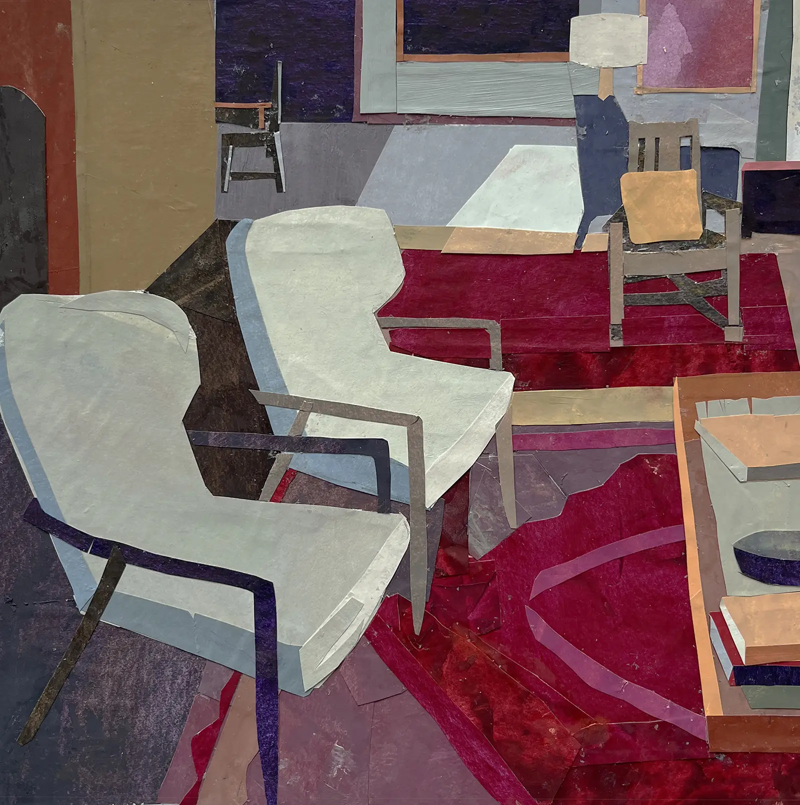 Two White Chairs