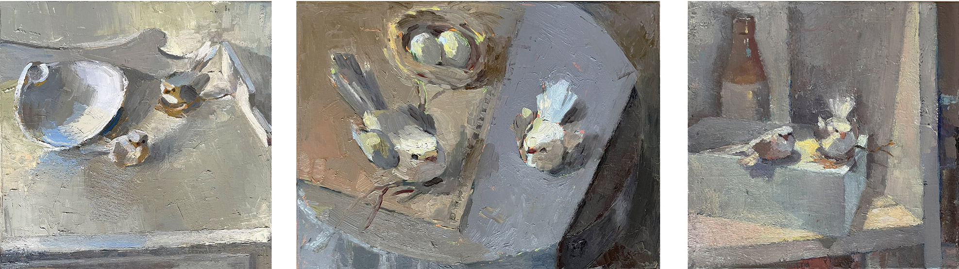 Not Real Birds, triptych